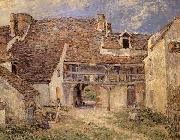 Alfred Sisley Courtyard of Farm at St-Mammes oil painting picture wholesale